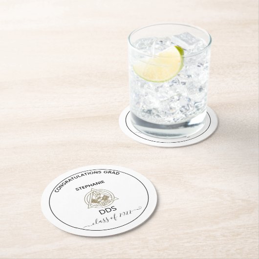 歯科学校幹部卒業党 ラウンドペーパーコースター (インサイチュ)