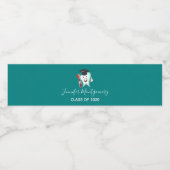 歯科学校用ハッピーティース卒業キャップ ペットボトルラベル (シングルラベル)