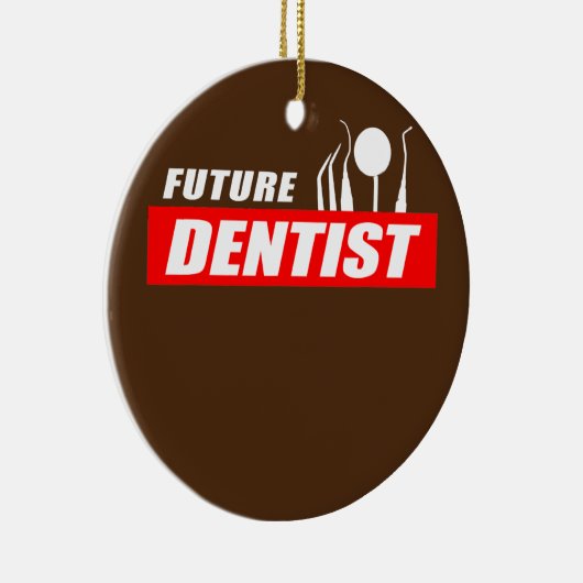 歯科学生学校未来の歯科用具 セラミックオーナメント (右)
