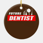 歯科学生学校未来の歯科用具 セラミックオーナメント (裏面)