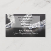 歯科専エレガント門家用名刺 名刺 (裏面)