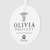 歯科専門の卒業|の退職 オーナメント (正面)