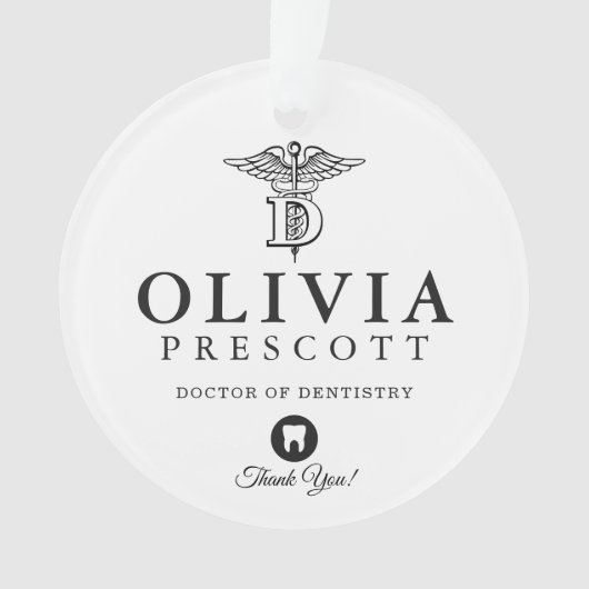 歯科専門の卒業|の退職 オーナメント (正面)