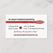 歯科専門の名刺 名刺 (裏面)