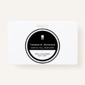 歯科従業員バッジ バッジ (裏面)