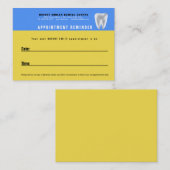 歯科患者アポイントメントリマインダーカード 予約カード (正面/裏面)