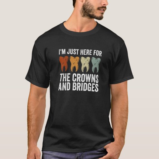 歯科技工士の仕事と歯科技工所 Tシャツ (正面)