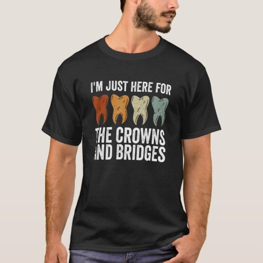 歯科技工士の仕事と歯科技工所 Tシャツ (正面)