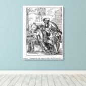 歯科技工士 キャンバスプリント (インサイチュ (ウッドフロア))