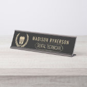 歯科技工士 デスクネームプレート (正面)