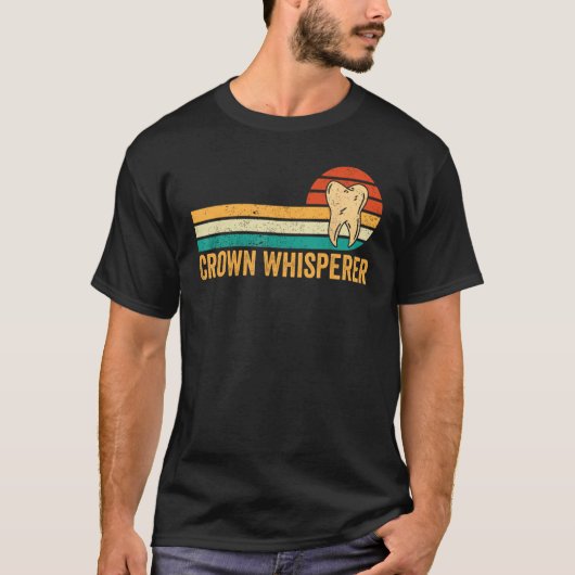 歯科技工技術助手クラウンウィスパー Tシャツ (正面)