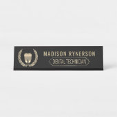 歯科技工用デスク名プレート デスクネームプレート (正面)