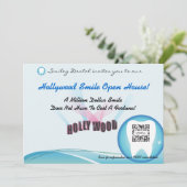 歯科招待状のテンプレート 招待状 (スタンド正面)