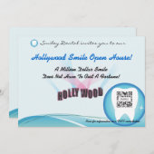 歯科招待状のテンプレート 招待状 (正面/裏面)