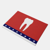 歯科星ストライプの形式 ドアマット (アングル)