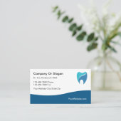 歯科最高のモダン医アポイントメント名刺 予約カード (スタンド正面)