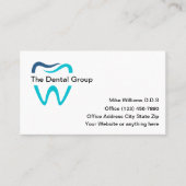 歯科最高の医室アポイントメント名刺 名刺 (正面)