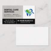 歯科検査ロゴ | 歯 名刺 (正面/裏面)