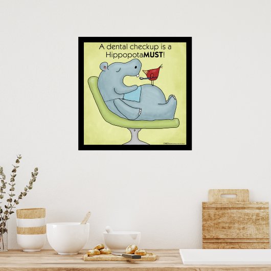歯科検診は海馬MUST ポスター (キッチン)