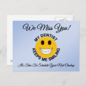 歯科検診アポイントメント念書 ポストカード (正面/裏面)