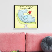 歯科検診ヒポタマス キャンバスプリント (インサイチュ (リビング))