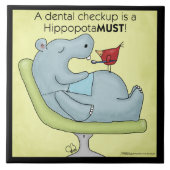 歯科検診ヒポタマス タイル (正面)