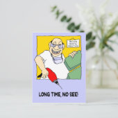 歯科検診注意書き葉書 ポストカード (スタンド正面)