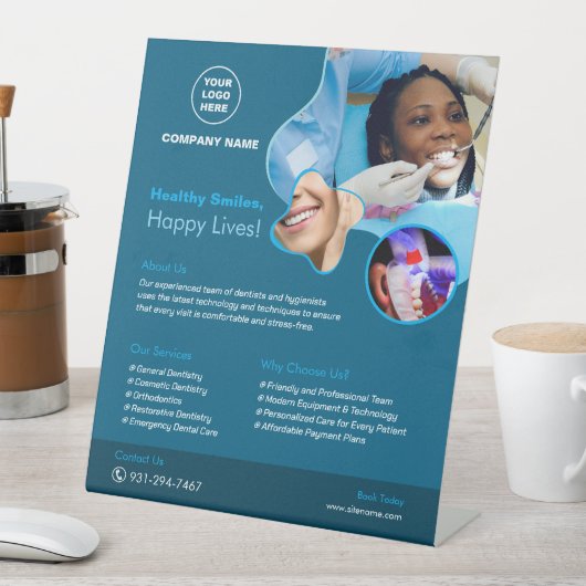 歯科業務カスタム用台座標識 台座サイン (インサイチュ)