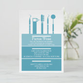 歯科楽器卒業招待状 招待状 (スタンド正面)