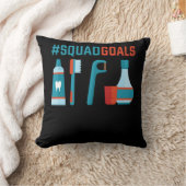 歯科歯おもしろい医者贈与歯科衛生士 クッション (ブランケット)