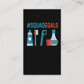 歯科歯おもしろい医者贈与歯科衛生士 名刺 (正面)