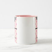 歯科歯のデザインのギフト ツートーンマグカップ (中央)