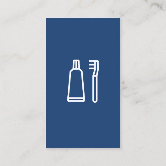 歯科歯のロゴ 名刺 (裏面)