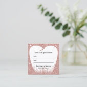 歯科歯バラ金ゴールドグリッター歯科アポイントメント 予約カード (スタンド正面)