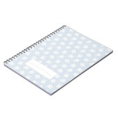 歯科歯型歯科補助助手赤ちゃん青 ノートブック (左側)