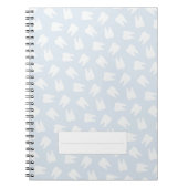 歯科歯型歯科補助助手赤ちゃん青 ノートブック (正面)