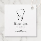 歯科歯歯科クリニック口腔衛生ありがとう フェイバータグ (裏面)