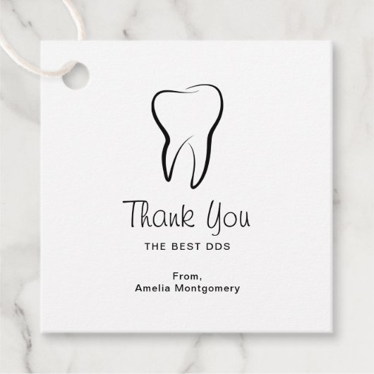 歯科歯歯科クリニック口腔衛生ありがとう フェイバータグ (正面)