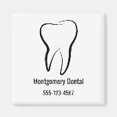 歯科歯歯科診療業 マグネット (正面)