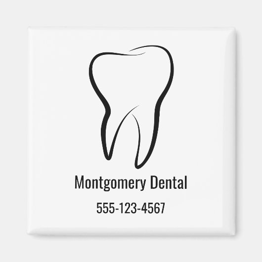 歯科歯歯科診療業 マグネット (正面)