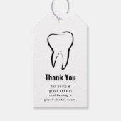 歯科歯科クリニック歯科医ありがとう ギフトタグ (正面)