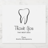 歯科歯科クリニック歯科医ありがとう スパークリングワインラベル (シングルラベル)