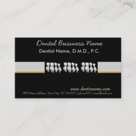 歯科歯科医の口頭心配の白の歯 予約カード