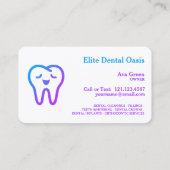 歯科歯科医師 名刺 (裏面)