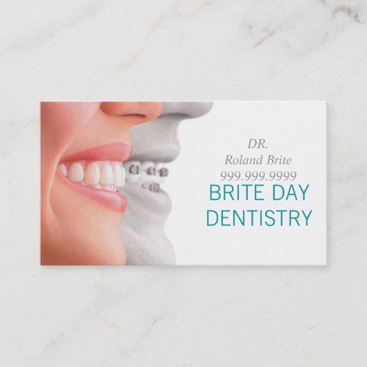 歯科歯科医歯科ドクターティーススマイル 名刺 (正面)