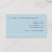 歯科歯科医歯科医スマイル事業 名刺 (裏面)