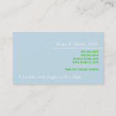 歯科歯科医歯科医スマイル事業 名刺 (裏面)