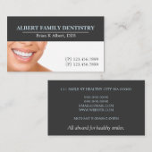 歯科歯科歯科医スマイル事業 名刺 (正面/裏面)