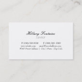 歯科歯科歯科診療名刺 名刺 (裏面)