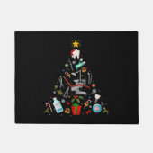歯科歯科用クリスマスオーナメントツリークリスマスHolida ドアマット (正面)